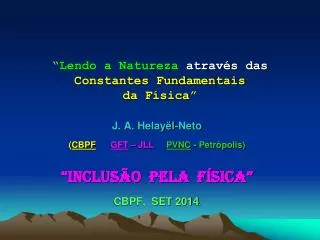lendo a natureza atrav s das constantes fundamentais da f sica