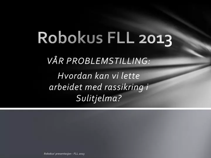 robokus fll 2013