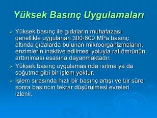y ksek bas n uygulamalar