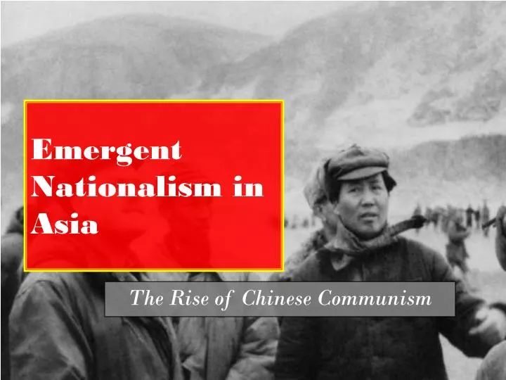 emergent nationalism in asia