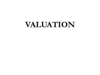 VALUATION