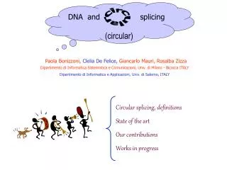 DNA and splicing (circular)