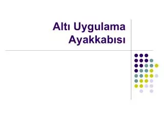 alt uygulama ayakkab s