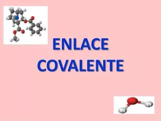 enlace covalente