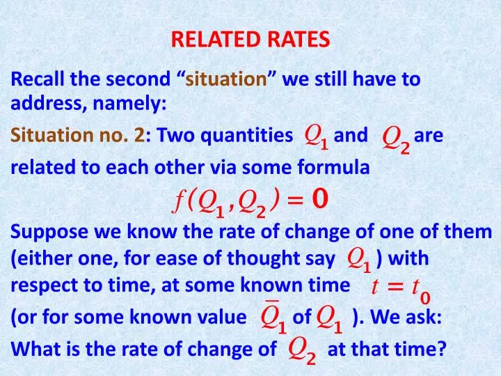 related rates