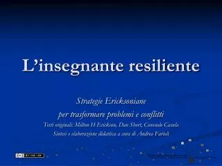 l insegnante resiliente