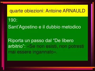 quarte obiezioni antoine arnauld