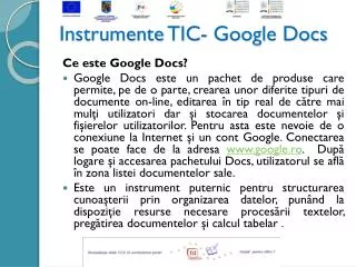 instrumente tic google docs