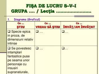 fi a de lucru s v i grupa lec ia