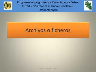 archivos o ficheros