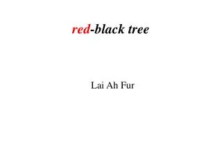 red -black tree