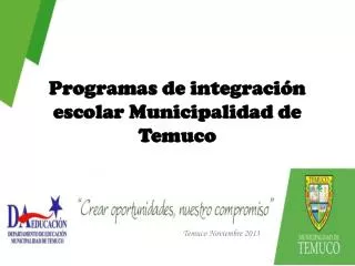 programas de integraci n escolar municipalidad de temuco