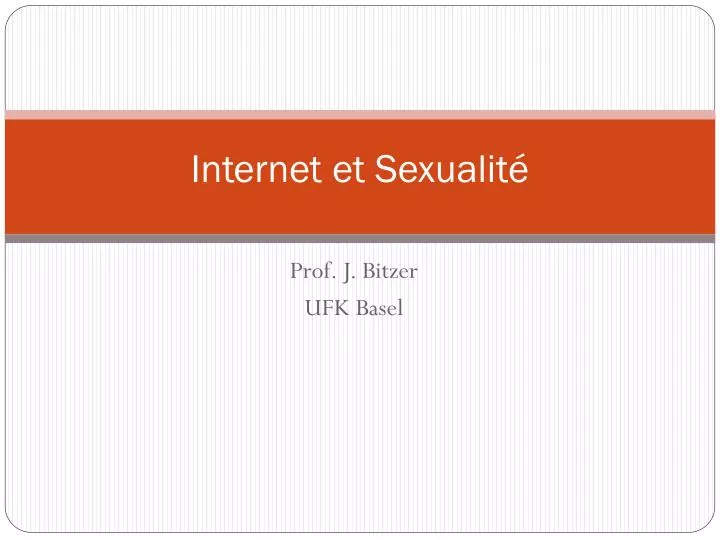 internet et sexualit