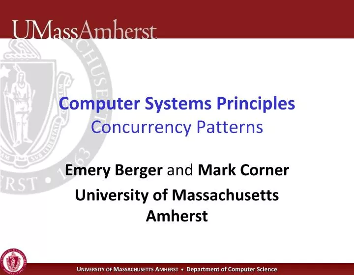 computer systems principles concurrency patterns