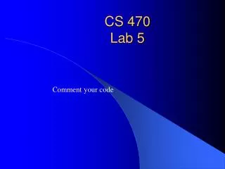 CS 470 Lab 5