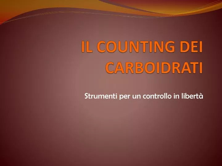 il counting dei carboidrati