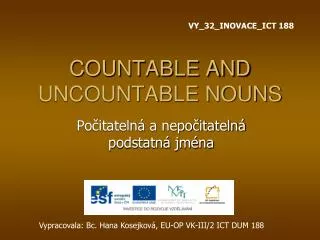 countable and uncountable nouns