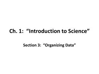 ch 1 introduction to science