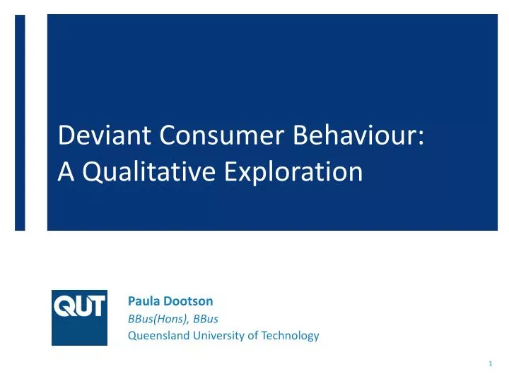 deviant consumer behaviour a qualitative exploration