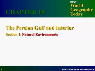 The Persian Gulf and Interior