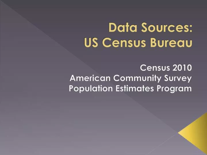 data sources us census bureau