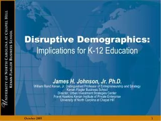Disruptive Demographics: Implications for K-12 Education