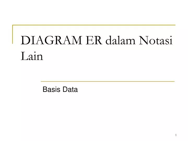 diagram er dalam notasi lain