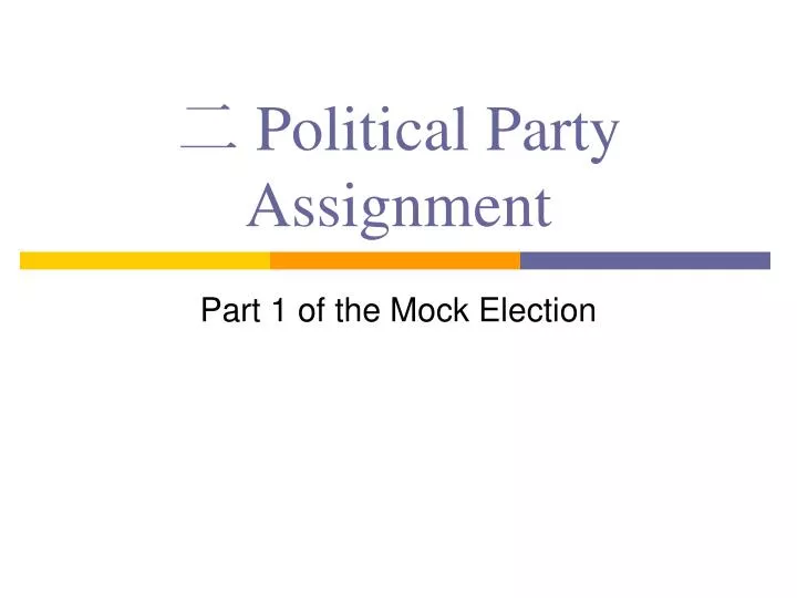 political party assignment
