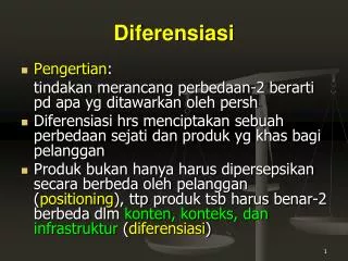 diferensiasi