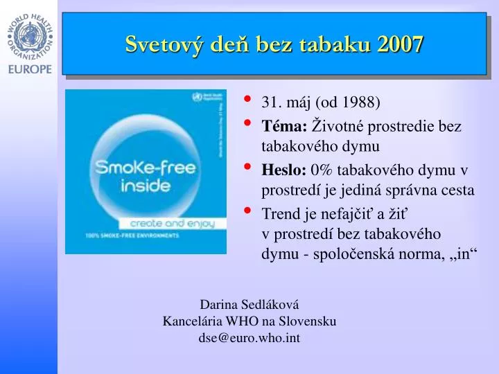 svetov de bez tabaku 2007