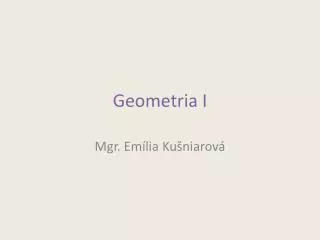 geometria i