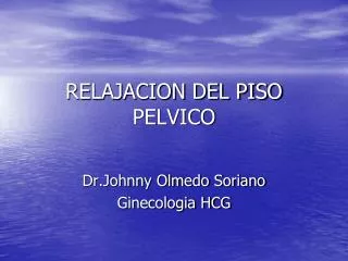 relajacion del piso pelvico