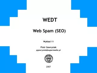 wedt web spam seo