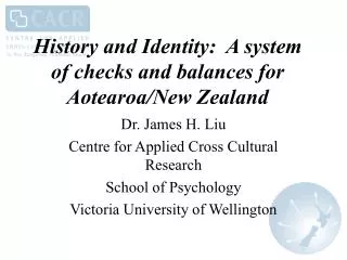 History and Identity: A system of checks and balances for Aotearoa/New Zealand