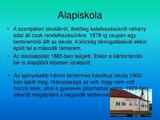 alapiskola