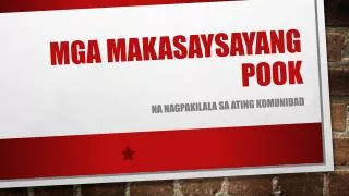 mga makasaysayang pook