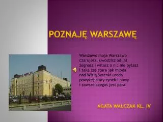 poznaj warszaw