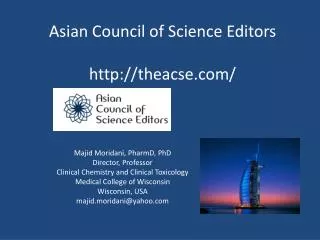 Asian Council of Science Editors http ://theacse/