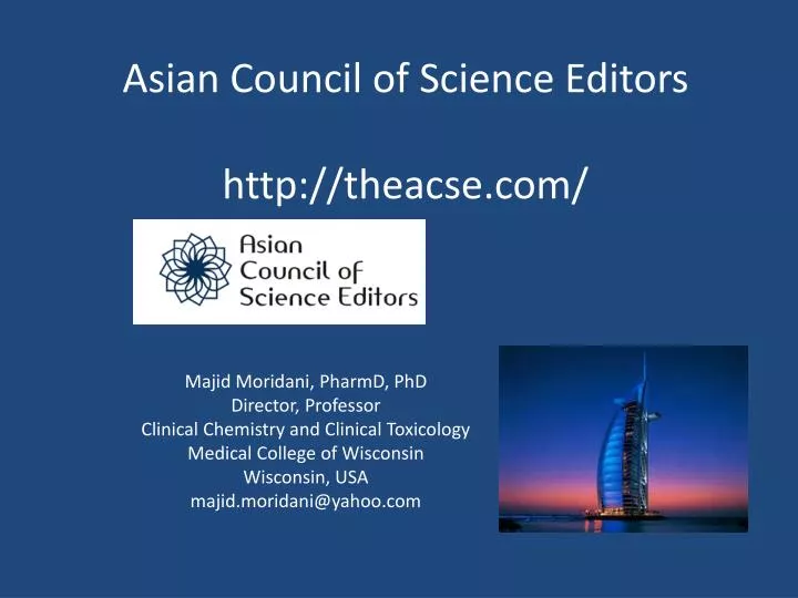 asian council of science editors http theacse com