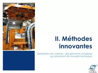 ii m thodes innovantes