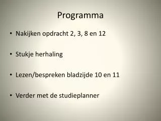 programma