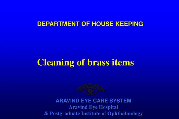 department of house keeping