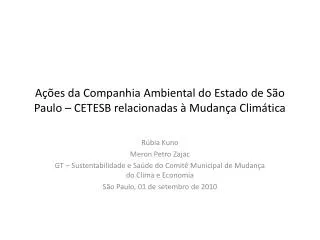 a es da companhia ambiental do estado de s o paulo cetesb relacionadas mudan a clim tica