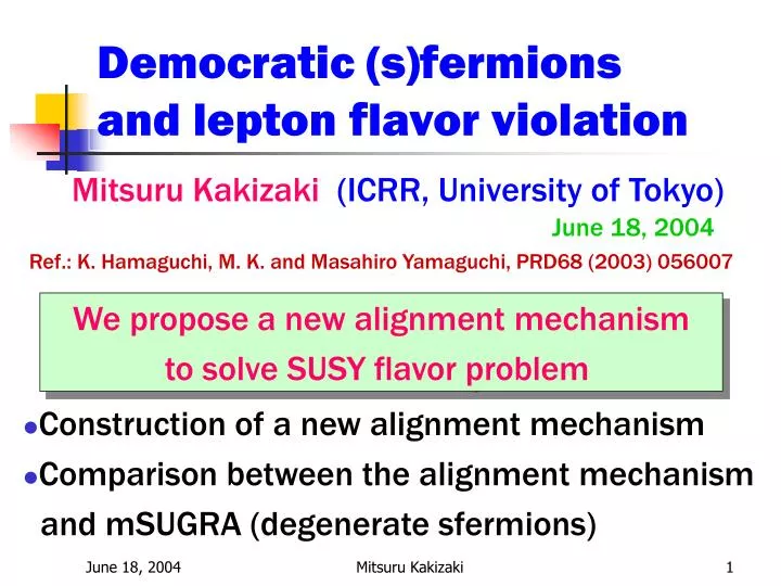 democratic s fermions and lepton flavor violation