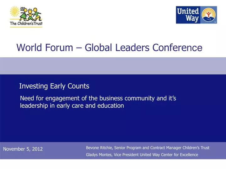world forum global leaders confere nce