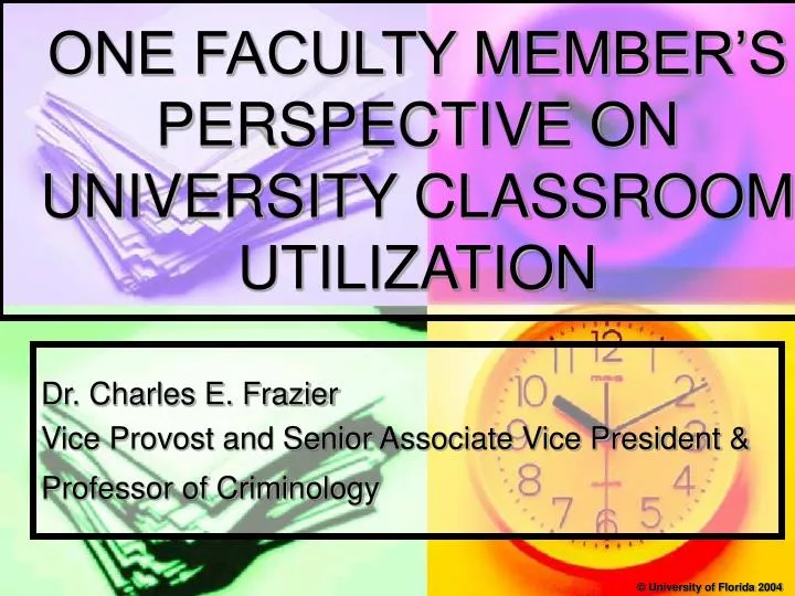 one faculty member s perspective on university classroom utilization