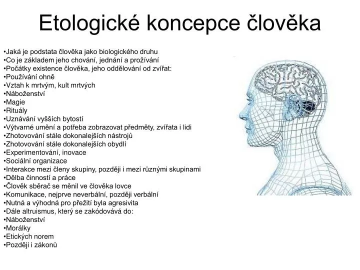 etologick koncepce lov ka