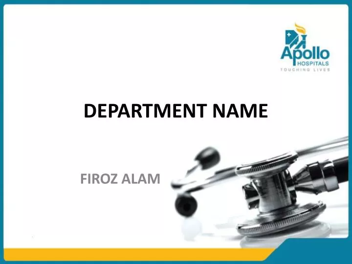 department name