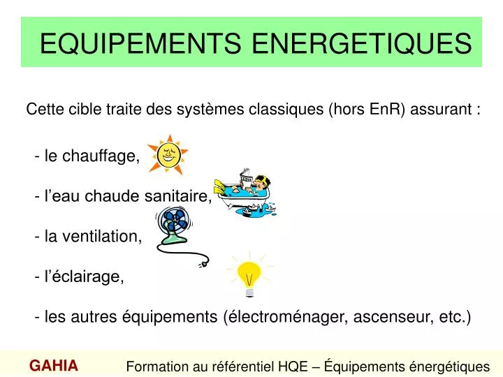 equipements energetiques