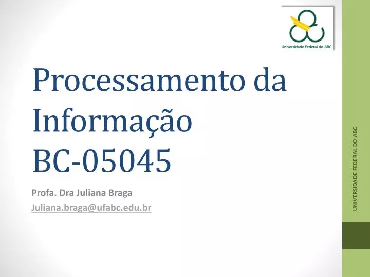 processamento da informa o bc 05045